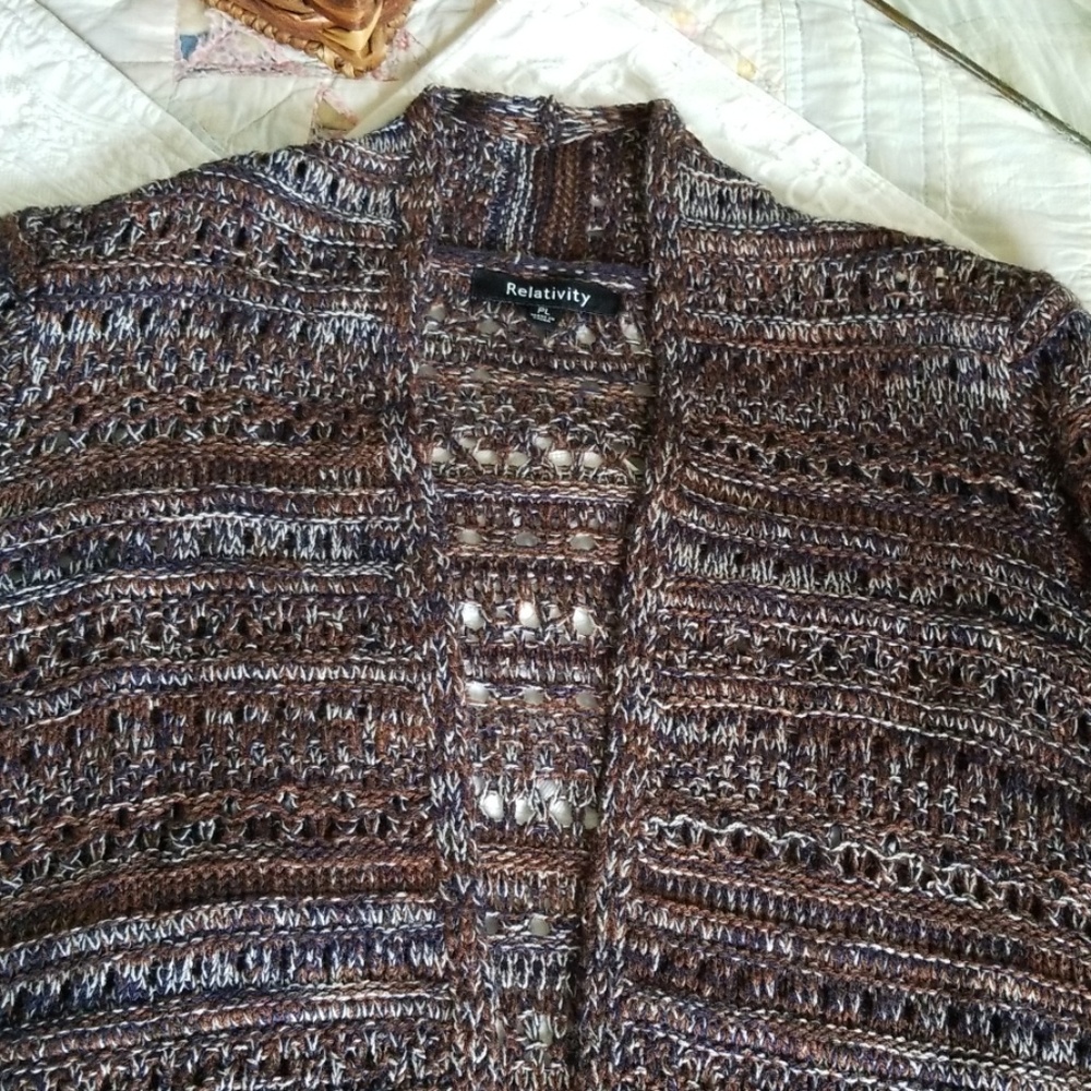 Cardigan sweater, by Relativity